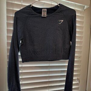 Womens Gymshark Vital Seamless 2.0 Crop Top Long Sleeve NWOT